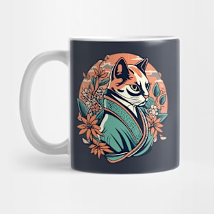 Ninja Cat Japanese Style Mug